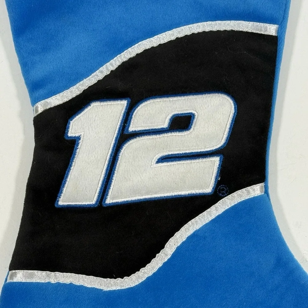 NASCAR Christmas Stocking Ryan Newman 12 Blue Embroidered Signature Plush